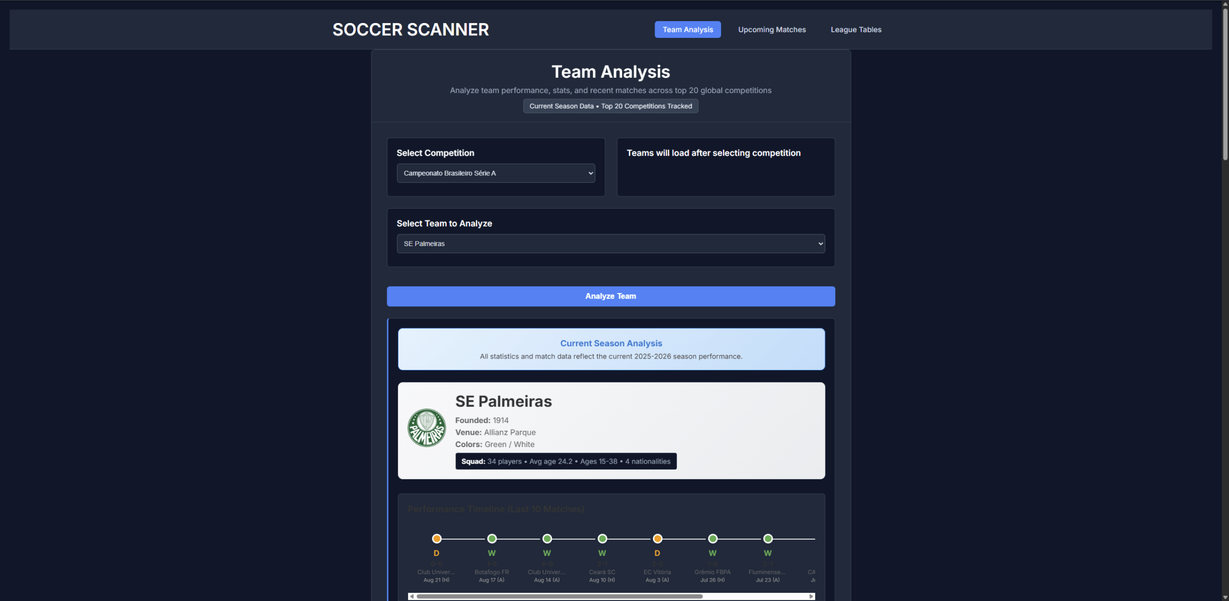 Soccer Scanner