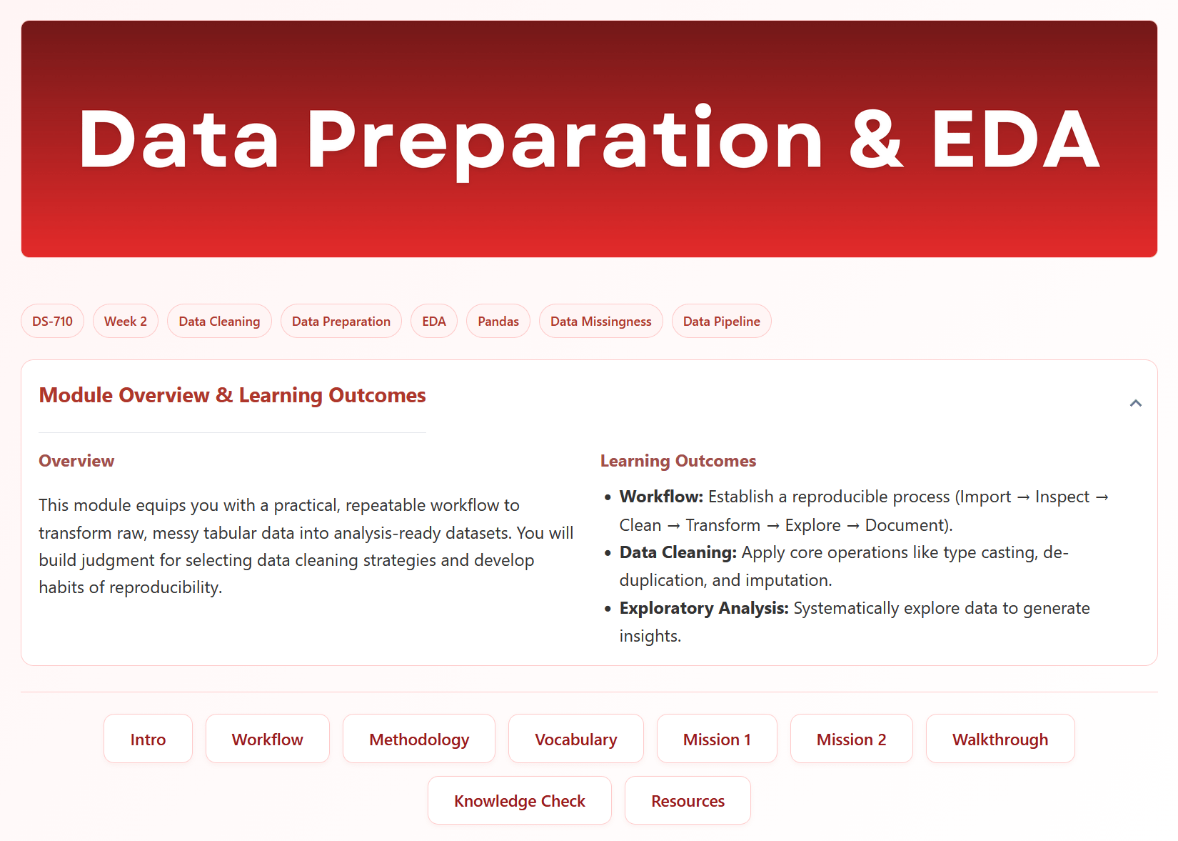 Data Preparation and EDA
