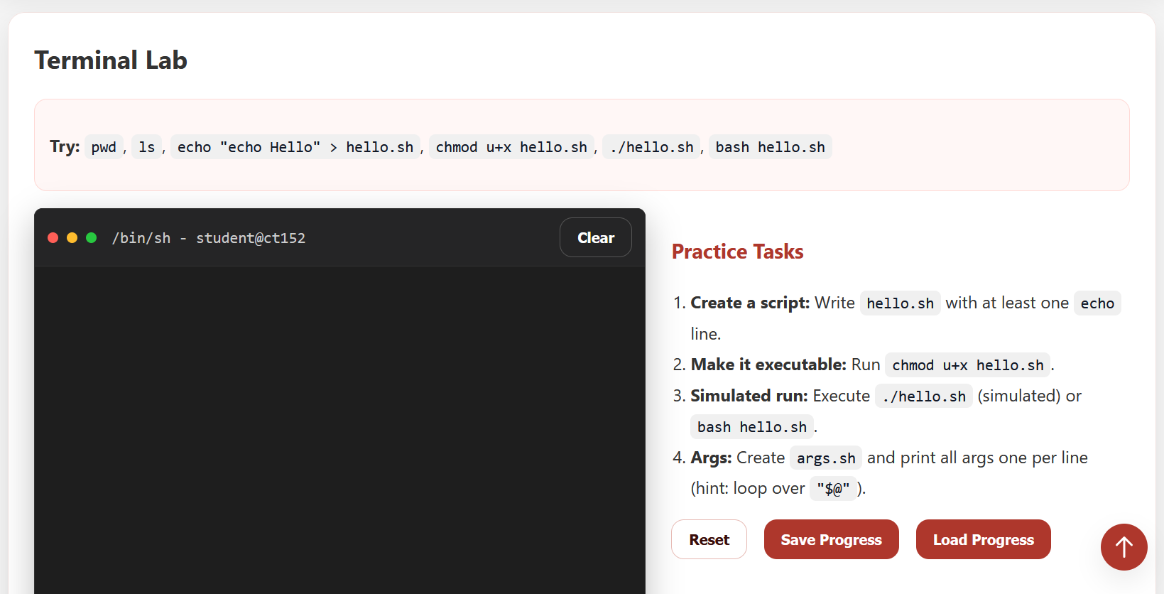 Shell Scripting module