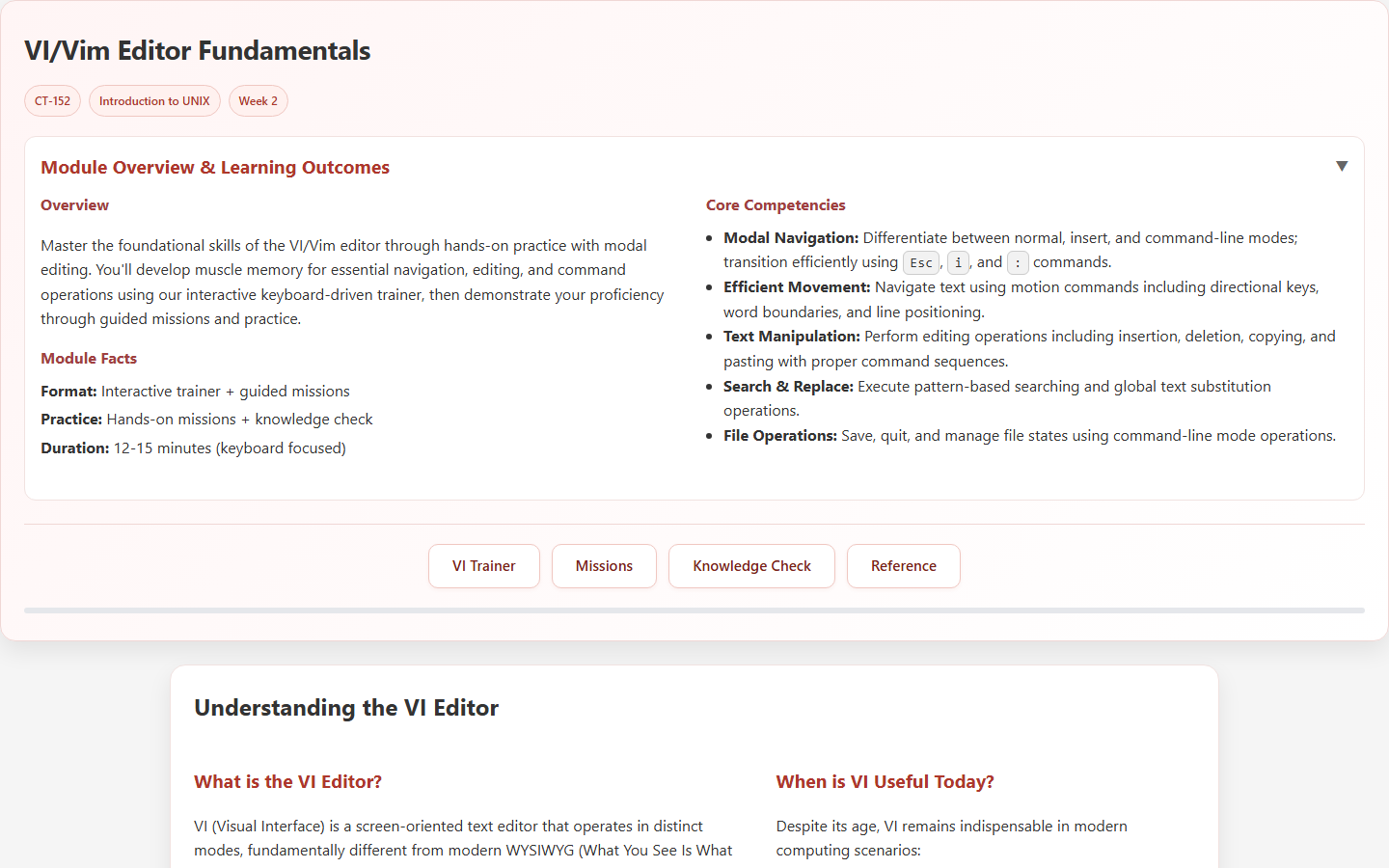Vi Editor Fundamentals
